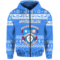 Apifoou College Christmas Zip Hoodie Simple Style LT8 - Wonder Print Shop