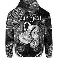 Custom Aquarius Zodiac Polynesian Hoodie Unique Style Black LT8 - Wonder Print Shop