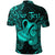 Custom Aquarius Zodiac Polynesian Polo Shirt Unique Style Turquoise LT8 - Wonder Print Shop