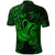Custom Aquarius Zodiac Polynesian Polo Shirt Unique Style Green LT8 - Wonder Print Shop