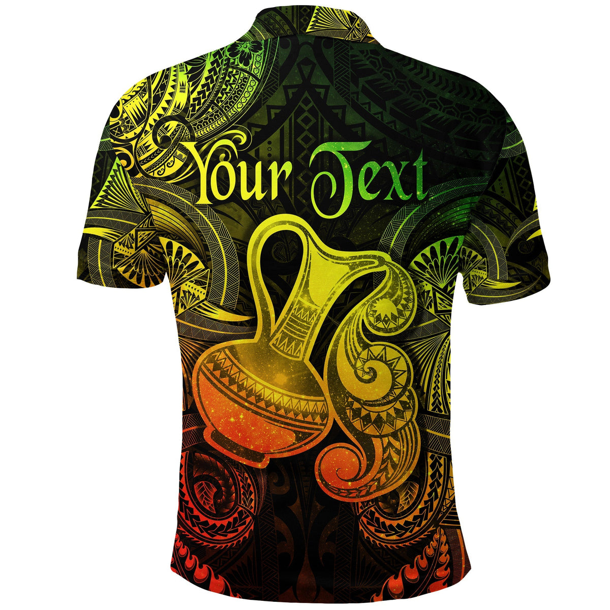 Custom Aquarius Zodiac Polynesian Polo Shirt Unique Style Reggae LT8 - Wonder Print Shop