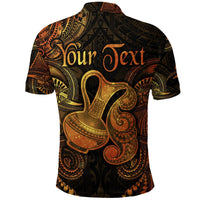 Custom Aquarius Zodiac Polynesian Polo Shirt Unique Style Gold LT8 - Wonder Print Shop