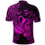 Custom Aquarius Zodiac Polynesian Polo Shirt Unique Style Pink LT8 - Wonder Print Shop