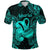 Custom Aquarius Zodiac Polynesian Polo Shirt Unique Style Turquoise LT8 - Wonder Print Shop