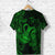 Custom Aquarius Zodiac Polynesian T Shirt Unique Style Green LT8 - Wonder Print Shop