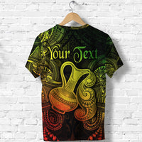 Custom Aquarius Zodiac Polynesian T Shirt Unique Style Reggae LT8 - Wonder Print Shop
