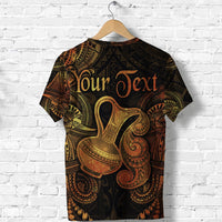 Custom Aquarius Zodiac Polynesian T Shirt Unique Style Gold LT8 - Wonder Print Shop