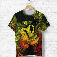 Aquarius Zodiac Polynesian T Shirt Unique Style Reggae LT8 - Wonder Print Shop