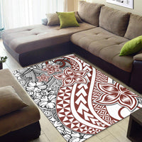 Traditional Polynesian Tribal Tattoo Retro Area Rug LT9 - Wonder Print Shop