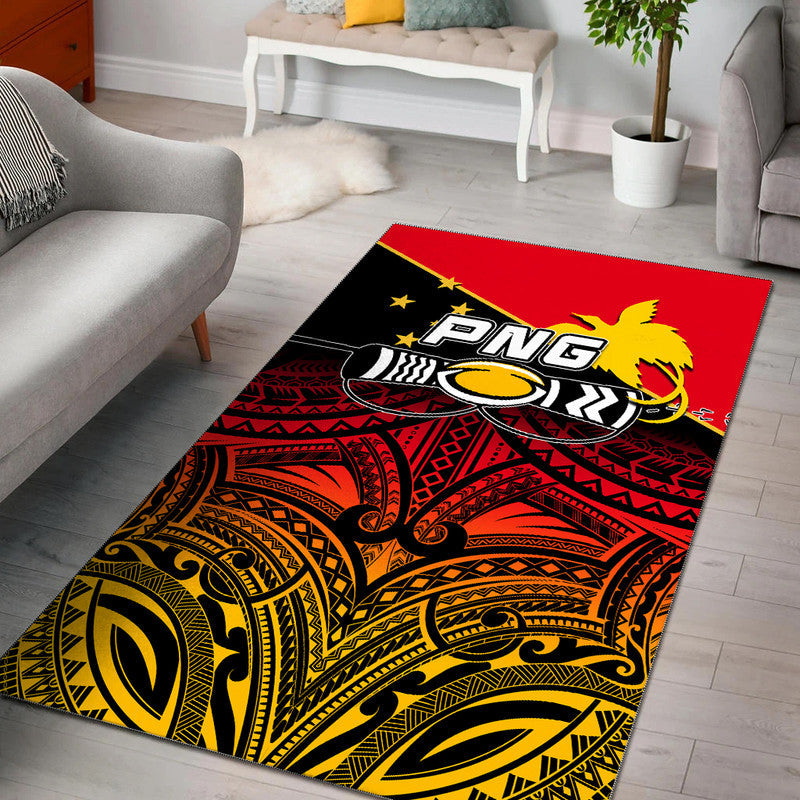 PNG Rugby The Kumuls Area Rug LT6 - Wonder Print Shop