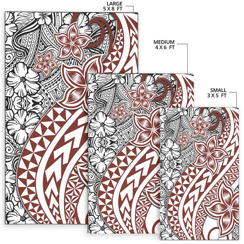 Traditional Polynesian Tribal Tattoo Retro Area Rug LT9 - Wonder Print Shop