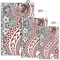 Traditional Polynesian Tribal Tattoo Retro Area Rug LT9 - Wonder Print Shop