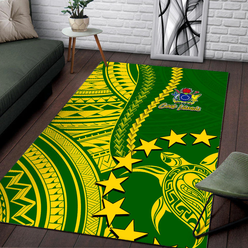 Cook Islands Polynesian Area Rug LT6 - Wonder Print Shop