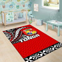 Tonga Area Rug Polynesian Tattoo LT6 - Wonder Print Shop
