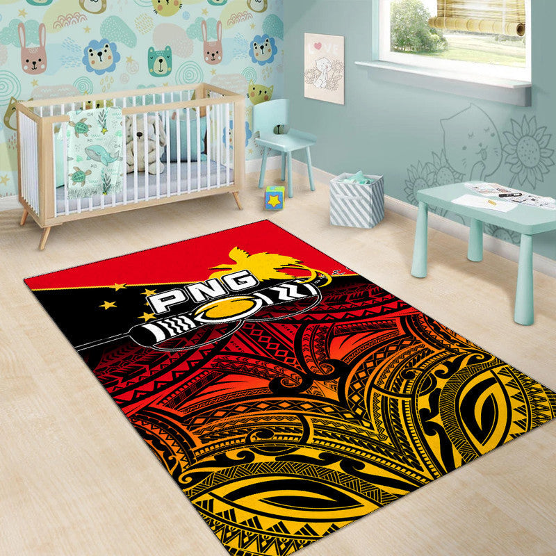 PNG Rugby The Kumuls Area Rug LT6 - Wonder Print Shop