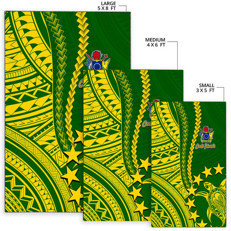 Cook Islands Polynesian Area Rug LT6 - Wonder Print Shop