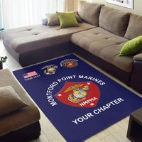(Custom) Montford Point Marines Area Rug African-American Marine Corps Unique - Navy LT8 - Wonder Print Shop