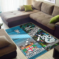 New Zealand and Fiji Area Rug Together Paua Shell LT8 - Wonder Print Shop