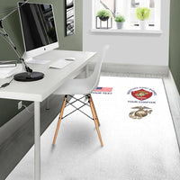 (Custom) Montford Point Marines Area Rug African-American Marine Corps Simple - White LT8 - Wonder Print Shop