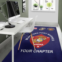 (Custom) Montford Point Marines Area Rug African-American Marine Corps Unique - Navy LT8 - Wonder Print Shop