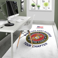 (Custom) Montford Point Marines Area Rug African-American Marine Corps Original - White LT8 - Wonder Print Shop