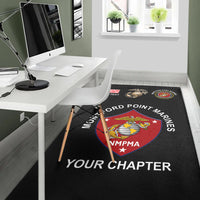 (Custom) Montford Point Marines Area Rug African-American Marine Corps Unique - Black LT8 - Wonder Print Shop
