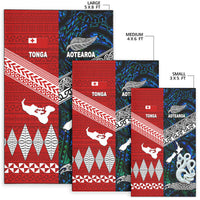 New Zealand and Tonga Area Rug Together Blue LT8 - Wonder Print Shop