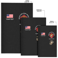 (Custom) Montford Point Marines Area Rug African-American Marine Corps Simple - Black LT8 - Wonder Print Shop