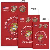 (Custom) Montford Point Marines Area Rug African-American Marine Corps Unique - Red LT8 - Wonder Print Shop