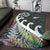 New Zealand Rugby Maori Area Rug Silver Fern Koru Vibes Paua Shell LT8 - Wonder Print Shop