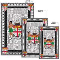 Fiji Area Rug Black Style No.1 LT6 - Wonder Print Shop