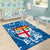 Fiji Area Rug Tapa Patterns Blue Style LT6 - Wonder Print Shop
