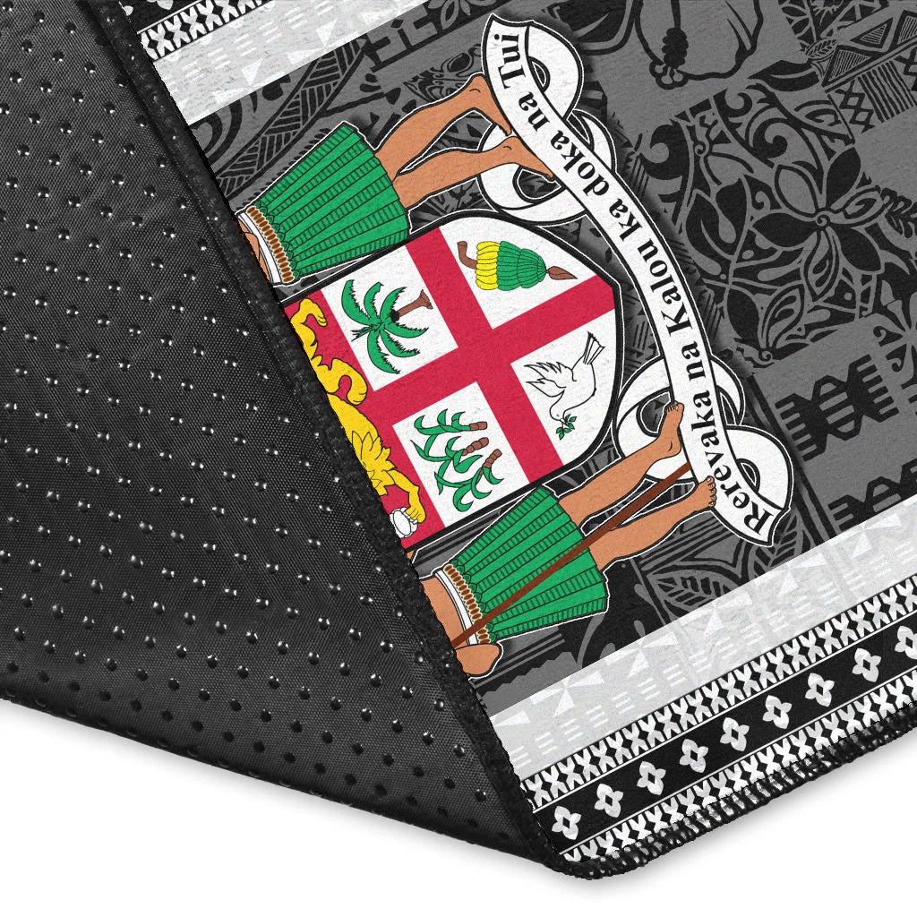 Fiji Area Rug White Style No.1 LT6 - Wonder Print Shop