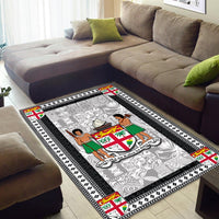 Fiji Area Rug Black Style No.1 LT6 - Wonder Print Shop