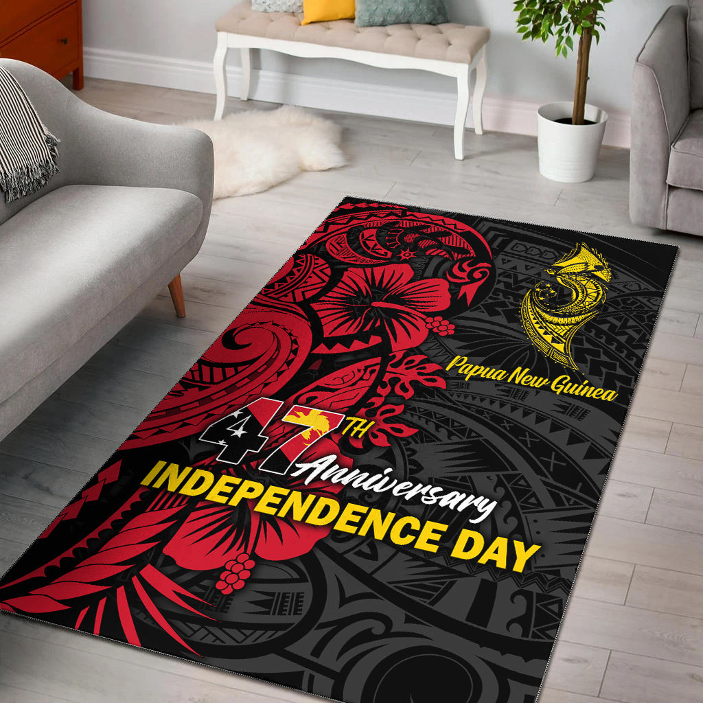 Papua New Guinea 47th Independence Day Bird Of Paradise Area Rug LT2 - Wonder Print Shop