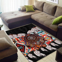 Native American Area Rug Native Patterns Dreamcatcher LT6 - Wonder Print Shop