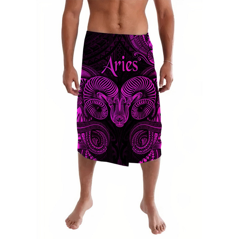 Aries Zodiac Polynesian Lavalava Unique Style - Pink LT8 - Wonder Print Shop
