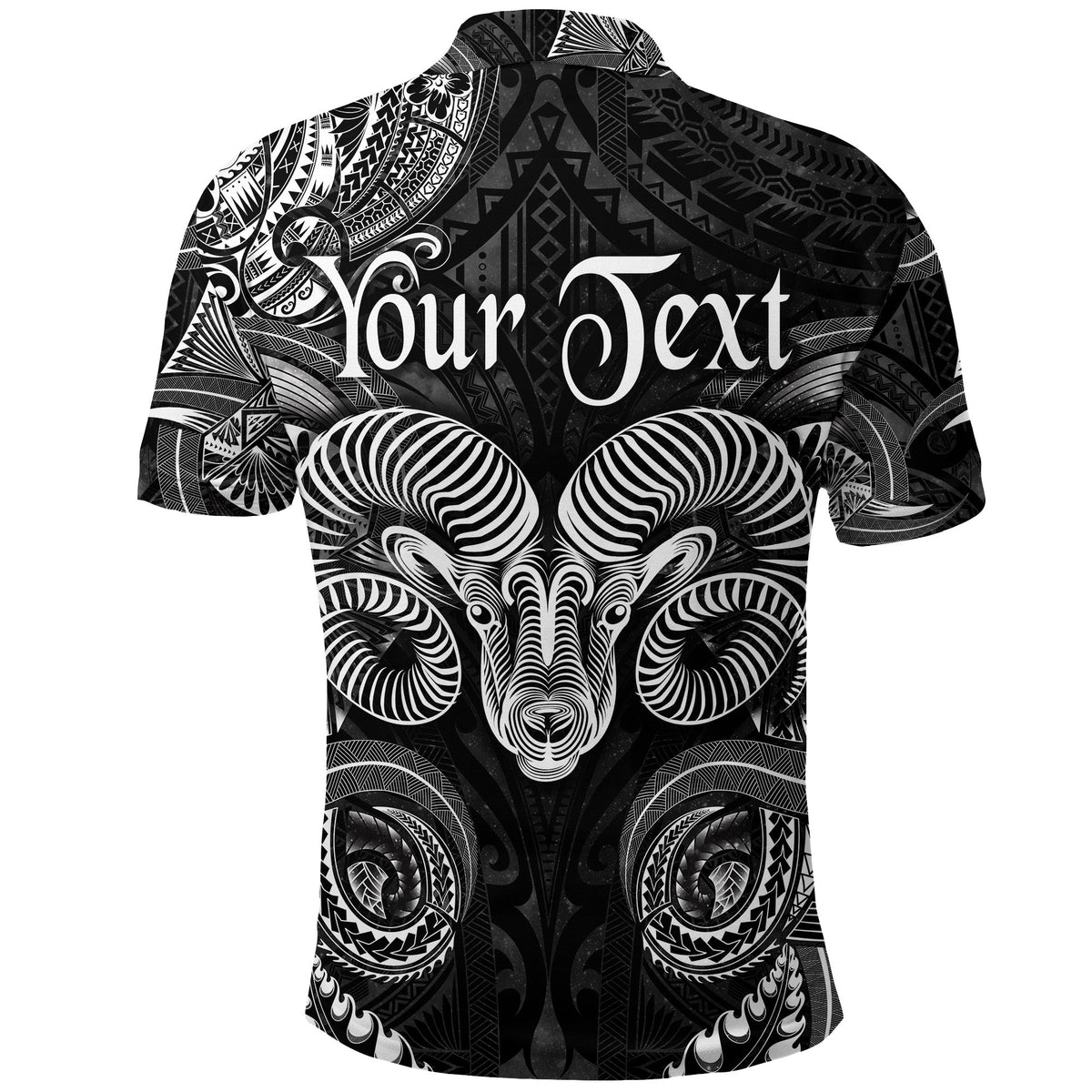 Custom Aries Zodiac Polynesian Polo Shirt Unique Style Black LT8 - Wonder Print Shop