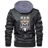 Viking Clothing Viking Art Template In Art Style Zipper Leather Jacket RLT12 - Wonder Print Shop