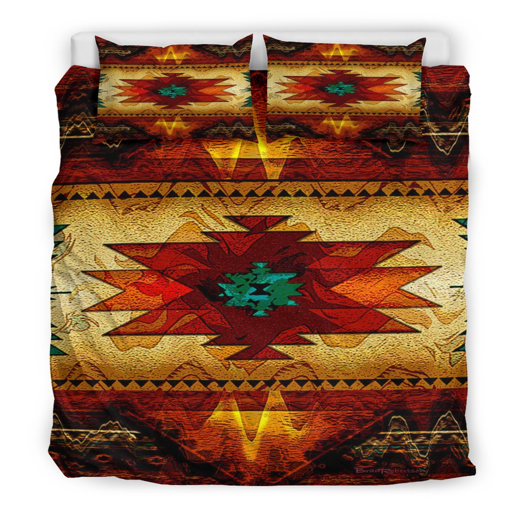 Southwest Brown Symbol Native American Bedding Set LT10 - Wonder Print Shop