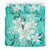 Hawaiian Plumeria Polynesian Bedding Set - Turquoise - Wonder Print Shop
