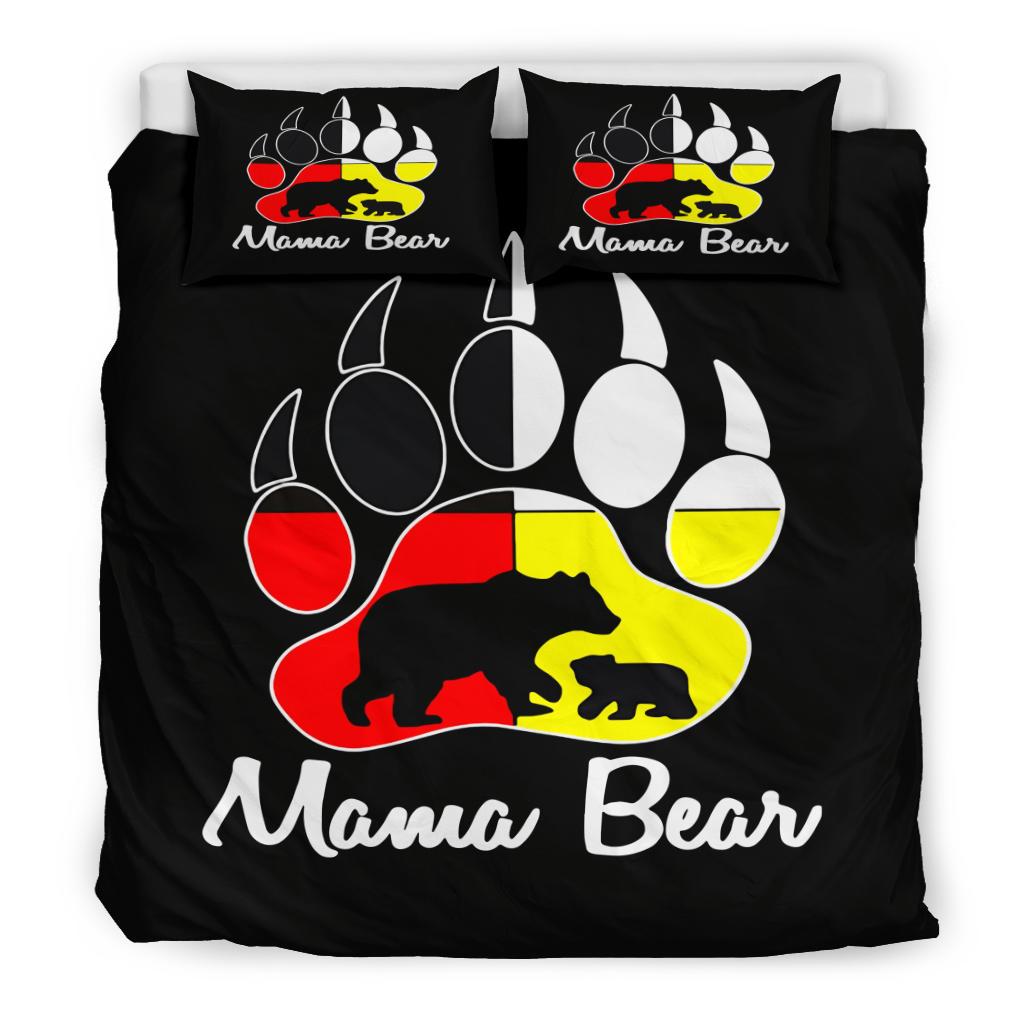 Mama Bear Baby Bear Medicine Wheels Native American Bedding Set LT10 - Wonder Print Shop