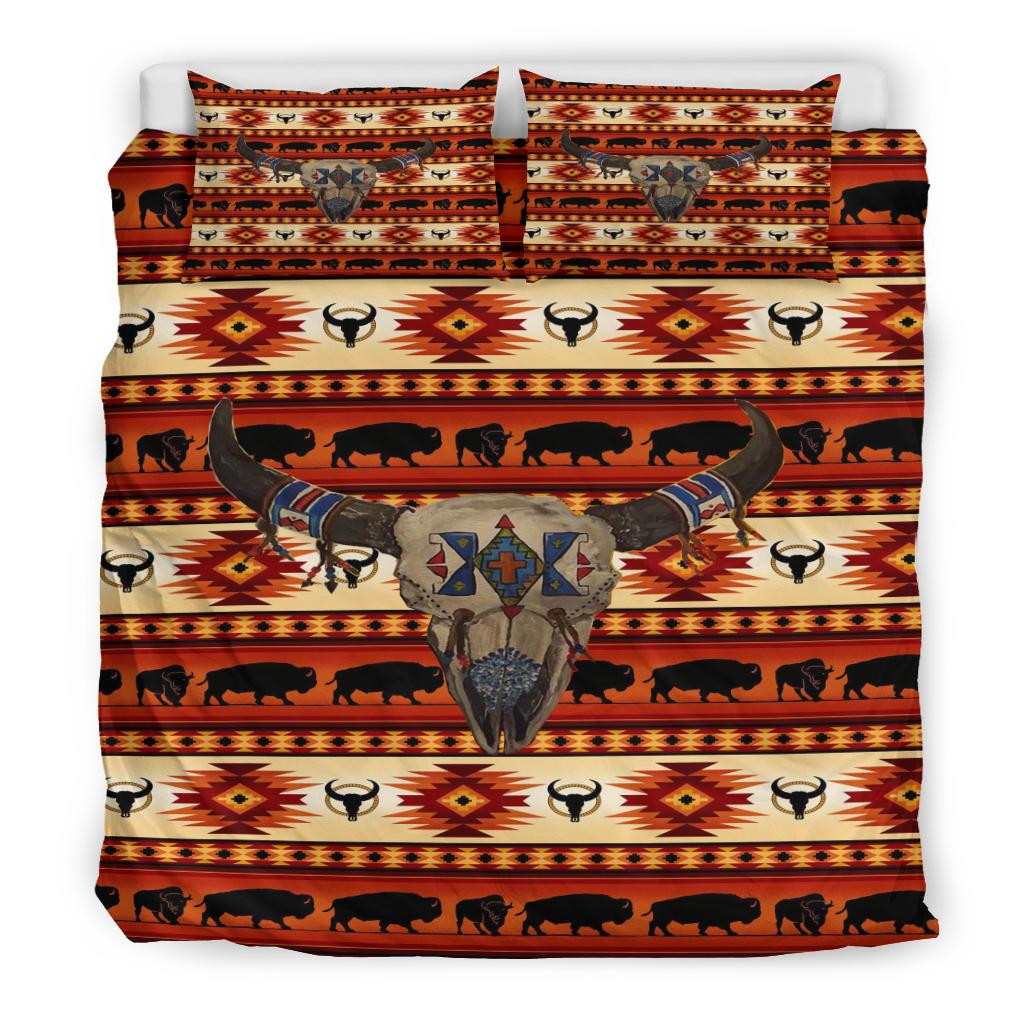 Bison Head Native American Bedding Set LT10 - Wonder Print Shop