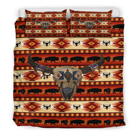Bison Head Native American Bedding Set LT10 - Wonder Print Shop