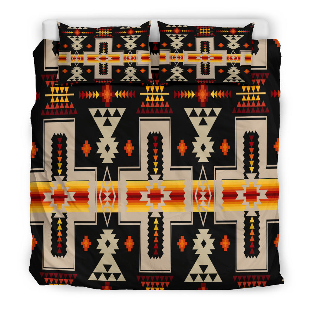Black Tribe Design Native American Bedding Set LT10 - Wonder Print Shop