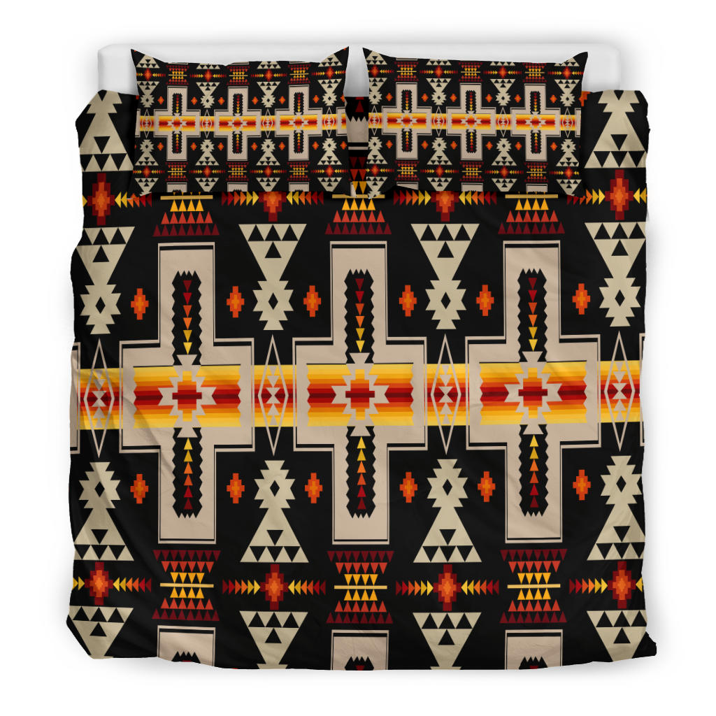 Black Tribe Design Native American Bedding Set LT10 - Wonder Print Shop