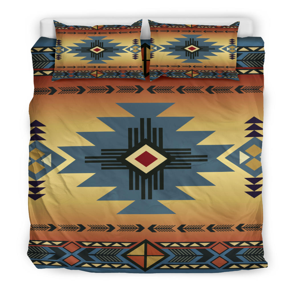 Southwest Blue Symbol Native American Bedding Set LT10 - Wonder Print Shop
