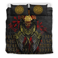 Viking Bedding Set Vikings Valknut and Ravens Tattoo RLT12 - Wonder Print Shop