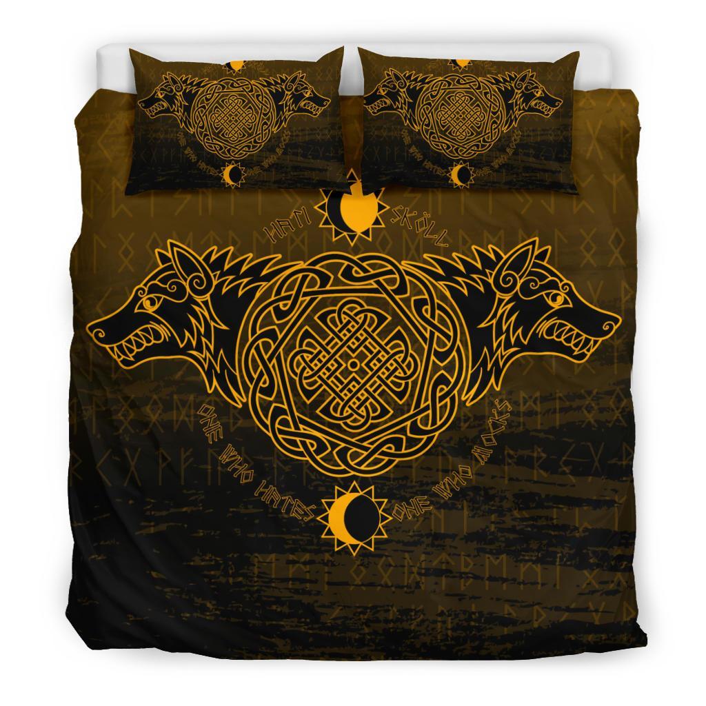 Viking Bedding Set, Skoll and Hati RLT12 - Wonder Print Shop
