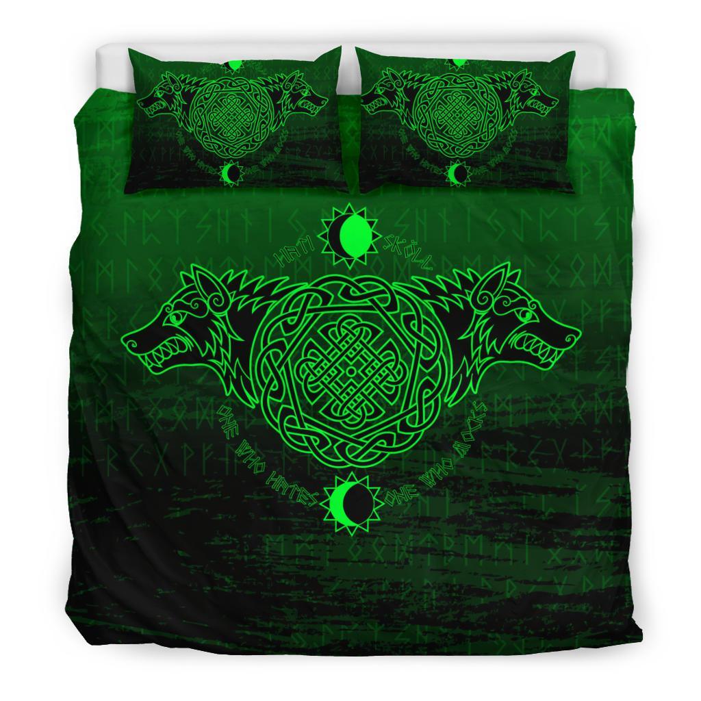 Viking Bedding Set, Skoll and Hati RLT12 - Wonder Print Shop